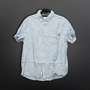 Hurley Men's Green Short Sleeve Button-Down Shirt